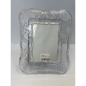 Vintage Mikasa Country Fields Glass Photo Frame 5x7